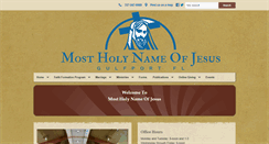 Desktop Screenshot of mostholyname.org